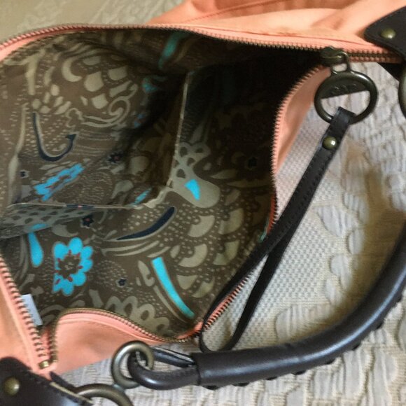 GAP Y2K Coral Pink 100% Cotton Canvas Shoulder Bag - Picture 10 of 16